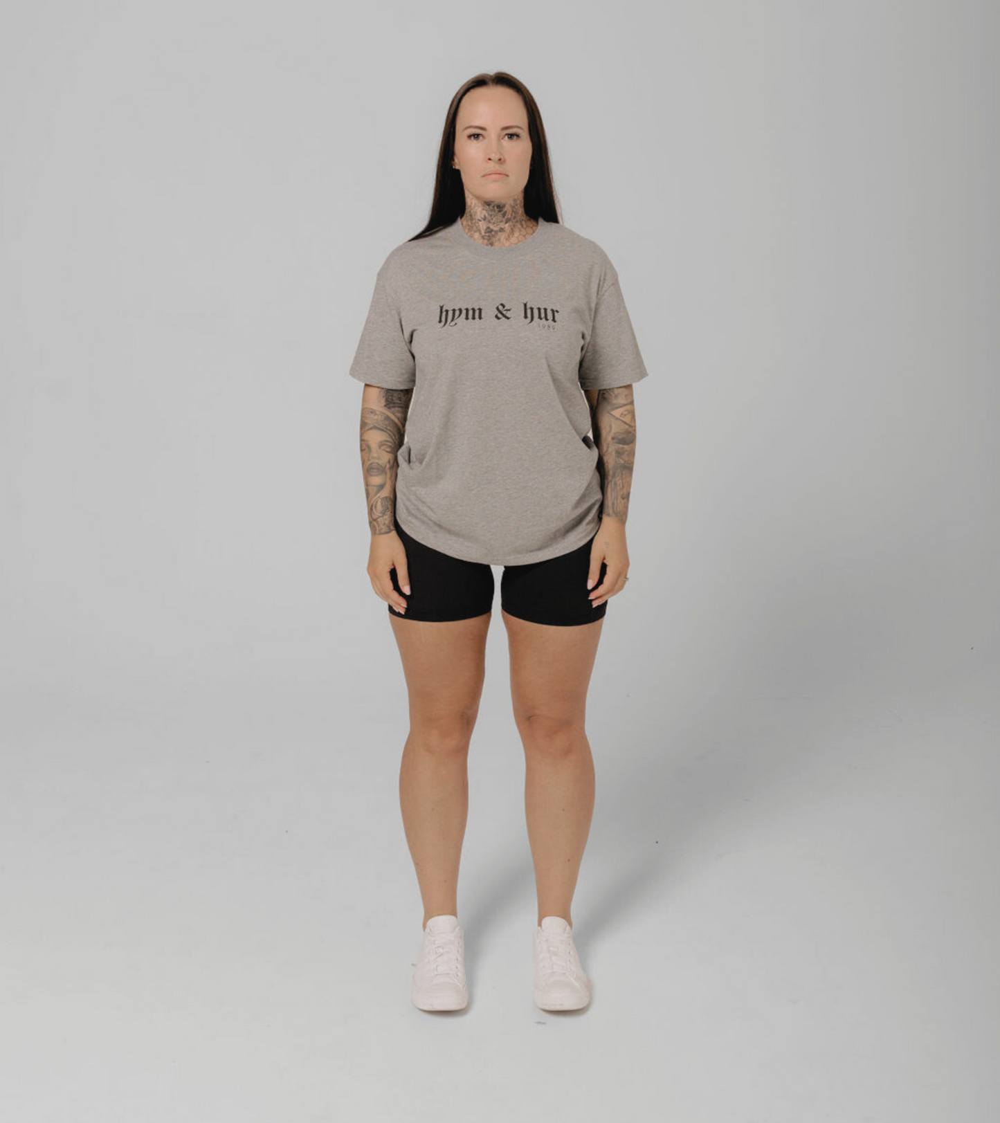 HYM AND HUR TEE - GREY