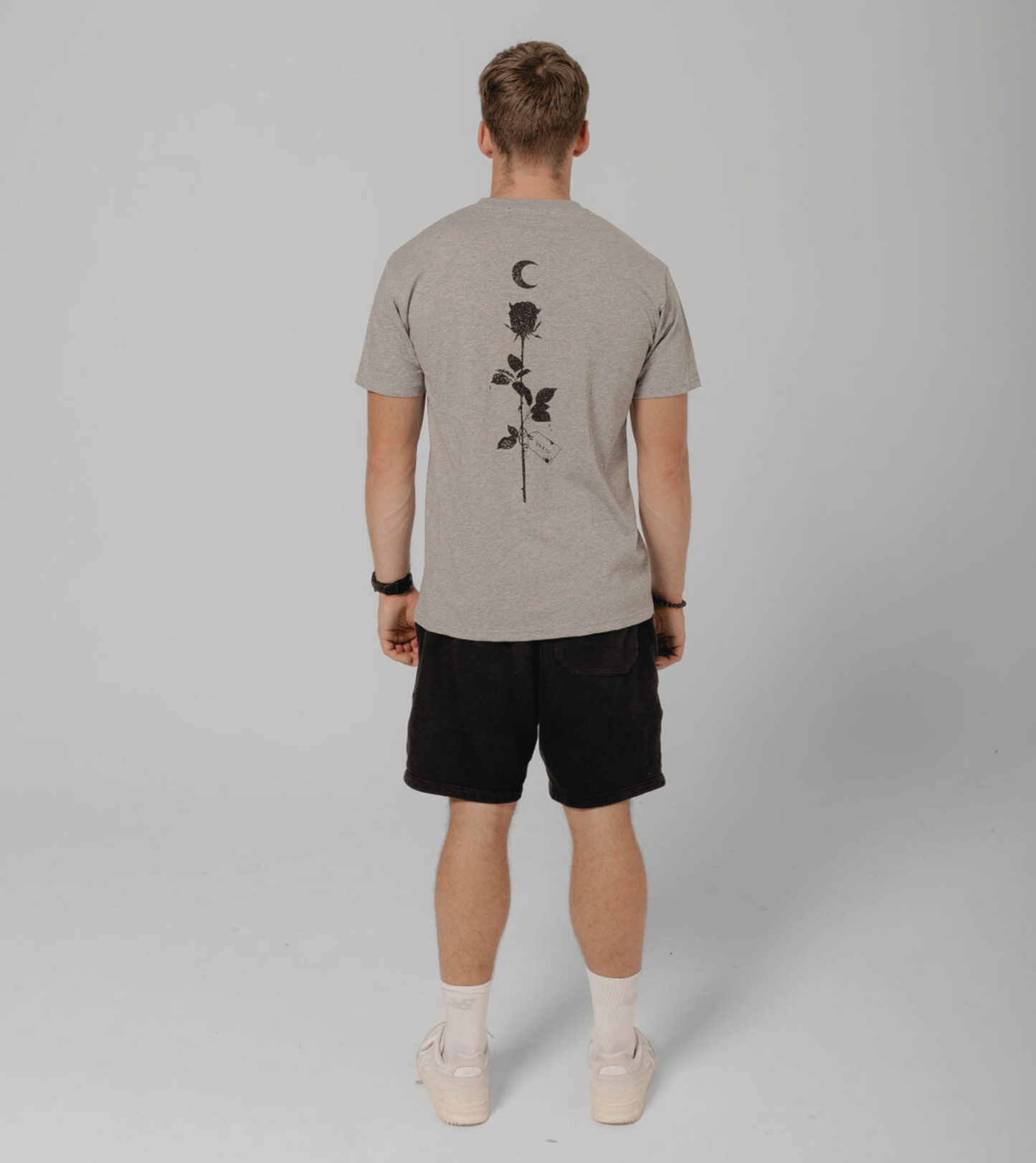 BAD BLOOD ROSE TEE - GREY