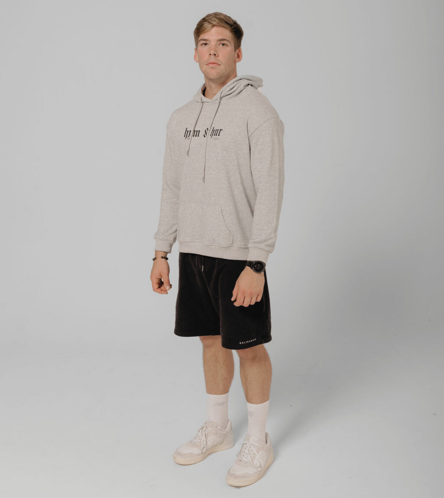 HYM & HUR HOODIE - GREY
