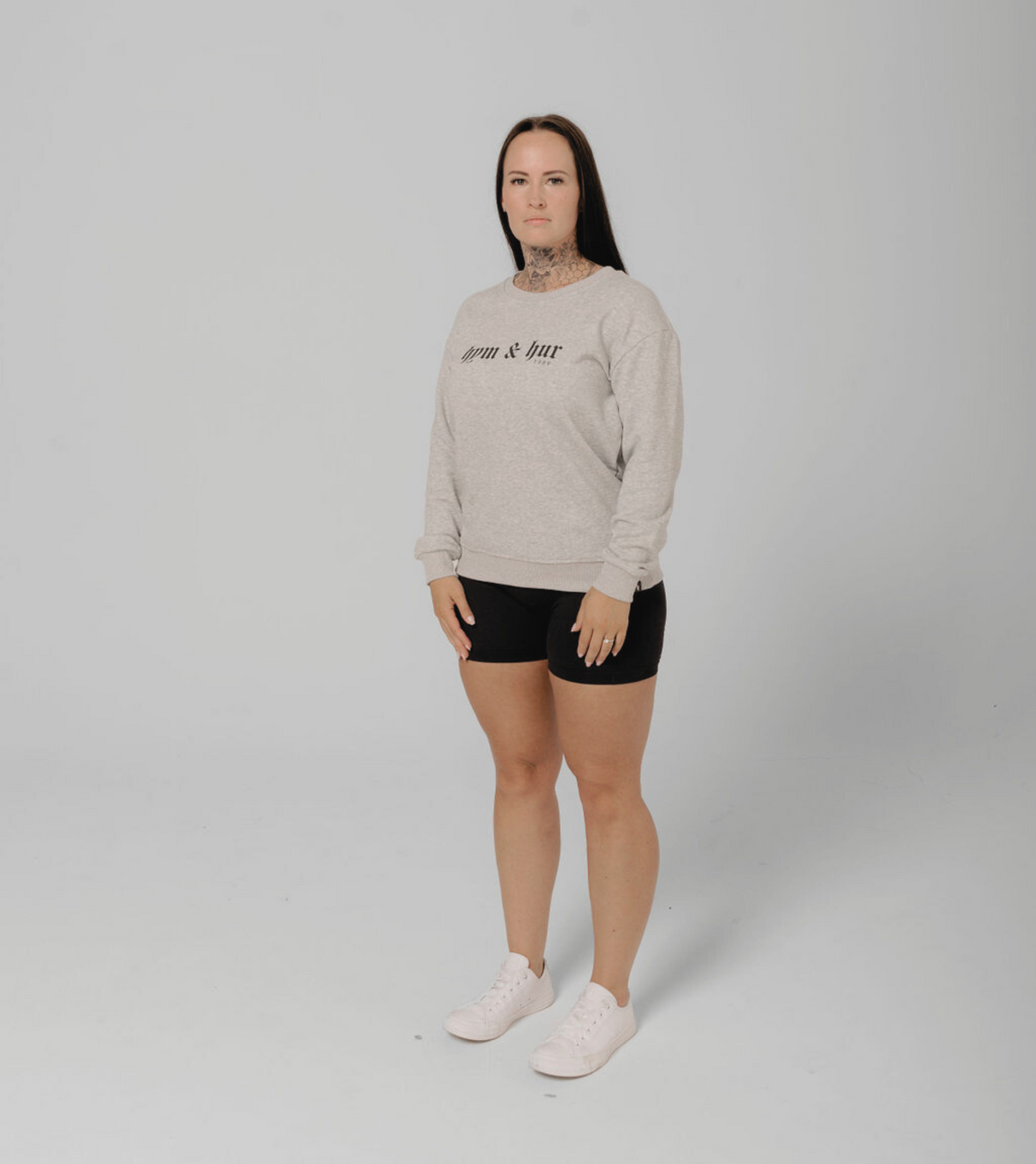 HYM AND HUR CREW - GREY