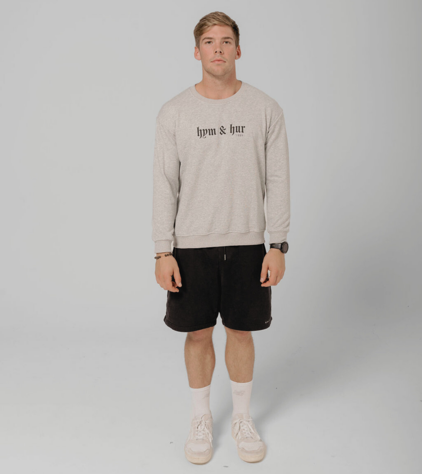 HYM AND HUR CREW - GREY