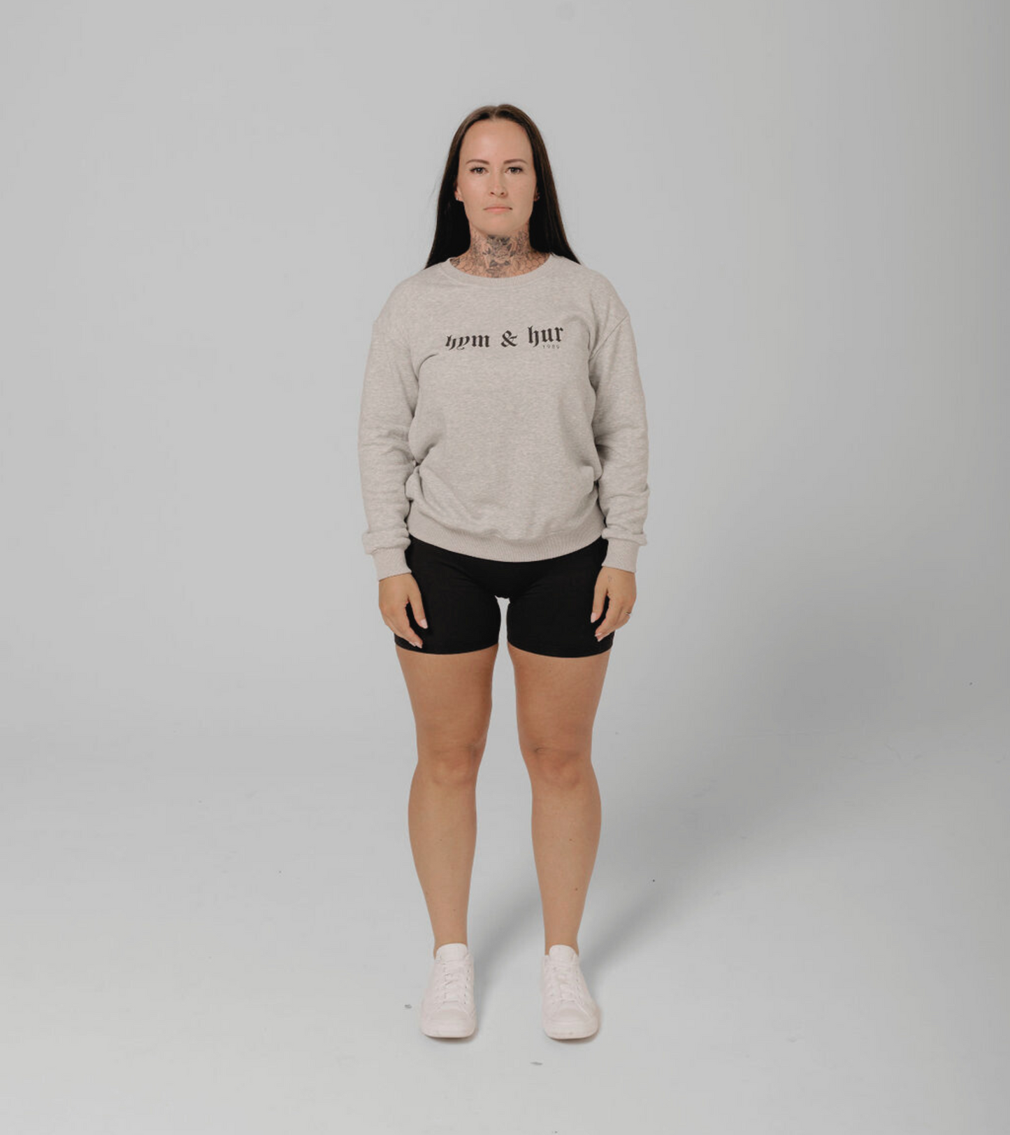 HYM AND HUR CREW - GREY