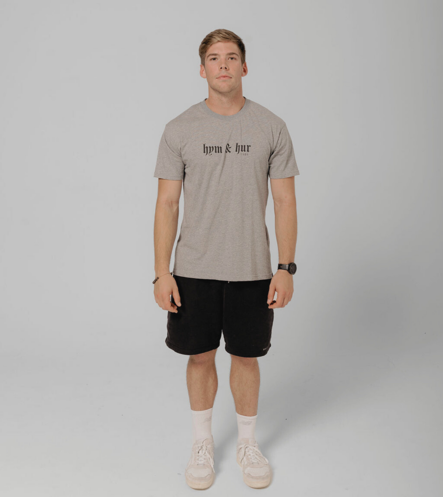 HYM AND HUR TEE - GREY