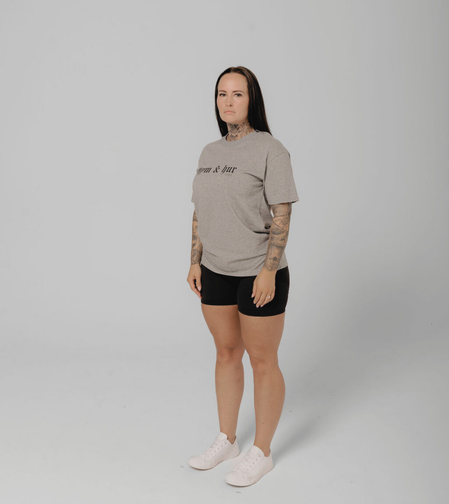 HYM AND HUR TEE - GREY