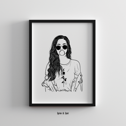 She Rose Print - Digital Download