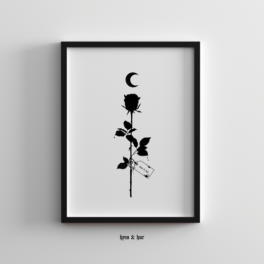 Bad Blood Rose Print - Digital Download