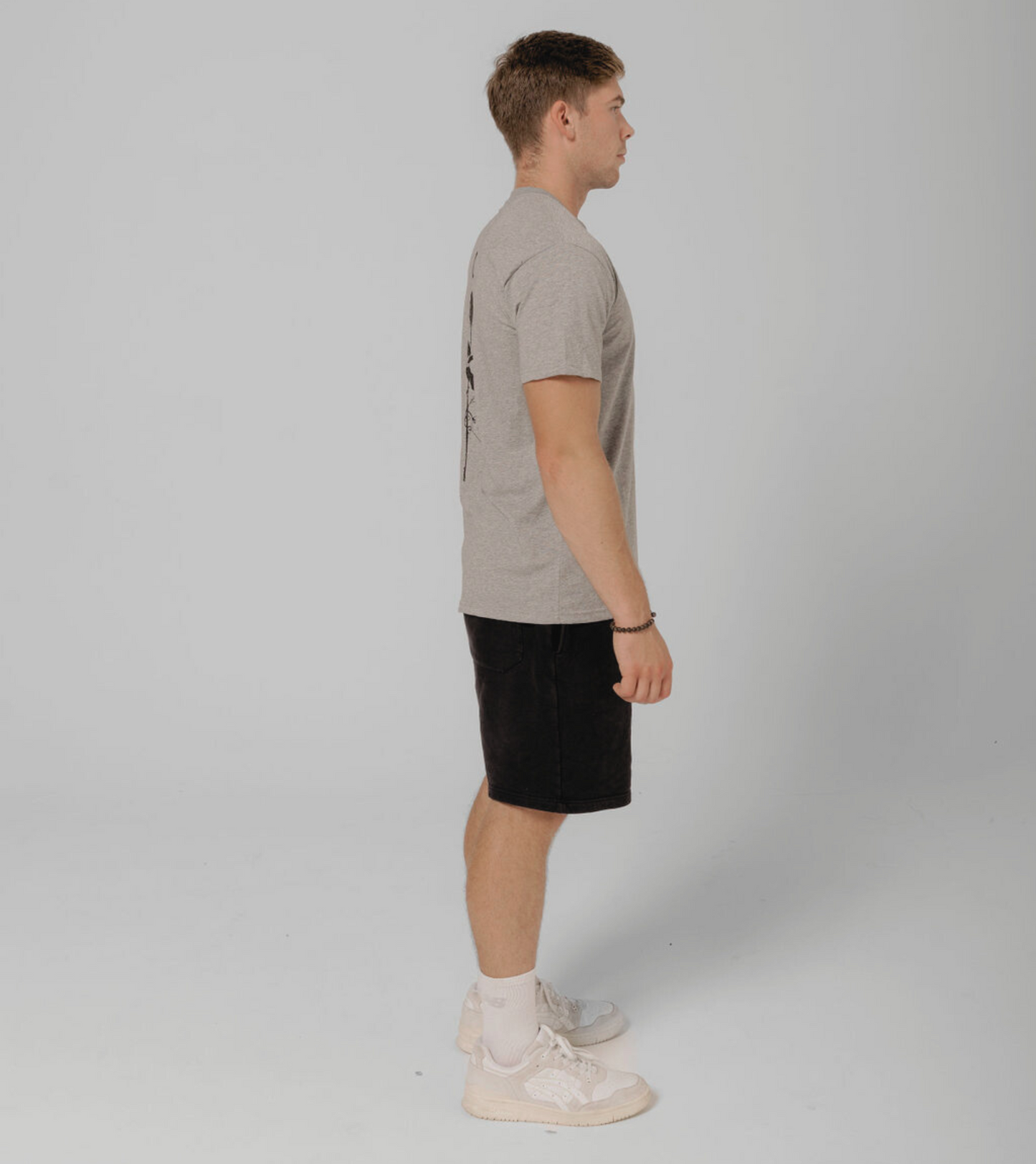 BAD BLOOD ROSE TEE - GREY